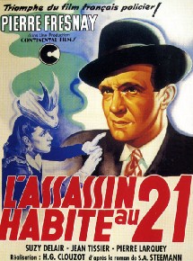 L'assassin habite au 21, de Clouzot, d'après le roman de Steeman