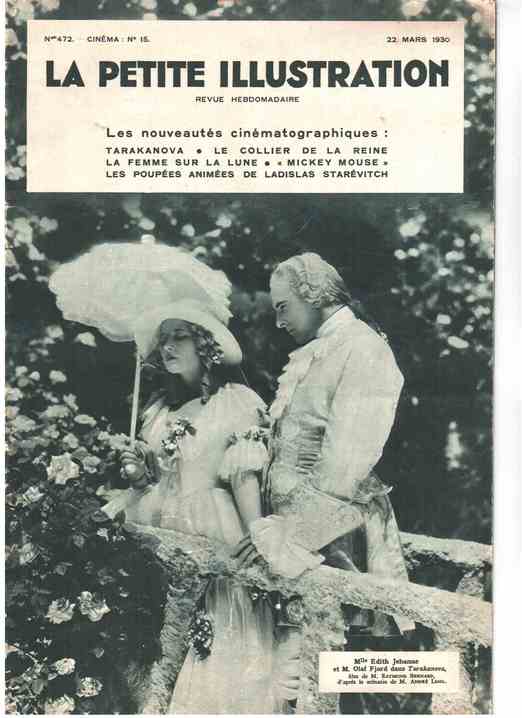 Tarakanova présenté par La petite illustration en 1930