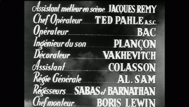 Générique du film Conflit Générique du film Conflit