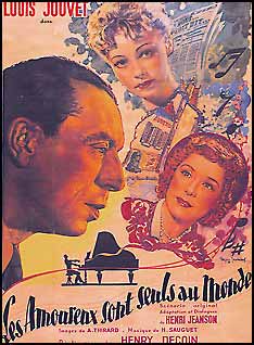 Affiche du film Les amoureux sont seuls au monde (1948) de Henri Decoin