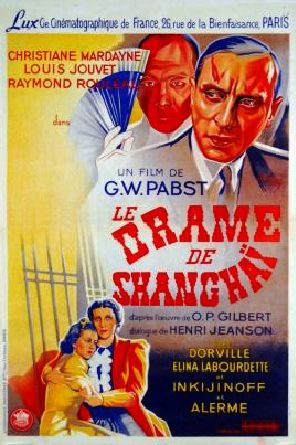 Affiche du film Le drame de Shanghaï (1938) Affiche du film Le drame de Shanghaï (1938)
