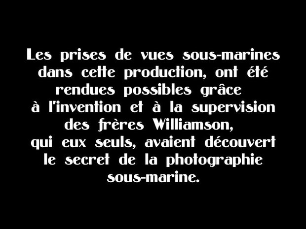 Un intertitre rendant hommage aux frères Williamson (photogramme Hédy Sellami) Un intertitre rendant hommage aux frères Williamson (photogramme Hédy Sellami)