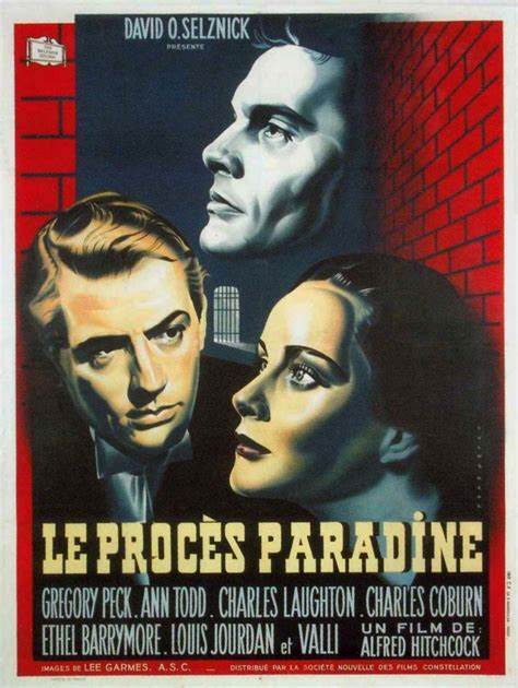 Affiche du film The Paradine case (Le procès Paradine, 1947) d'Alfred Hitchcock Affiche du film The Paradine case (Le procès Paradine, 1947) d'Alfred Hitchcock