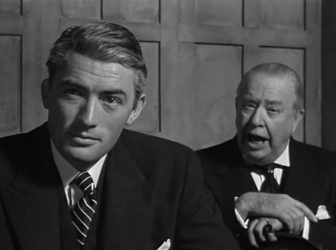 Gregory Peck et Charles Coburn dans The Paradine case (Le procès Paradine, 1947) d'Alfred Hitchcock Gregory Peck et Charles Coburn dans The Paradine case (Le procès Paradine, 1947) d'Alfred Hitchcock