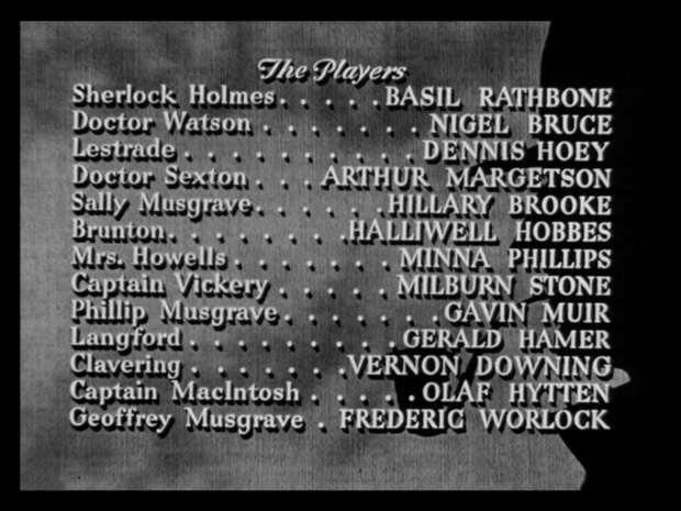 Sherlock Holmes faces death (Echec à la mort, 1943) de Roy William Neill : l'échiquier géant Sherlock Holmes faces death (Echec à la mort, 1943) de Roy William Neill : l'échiquier géant