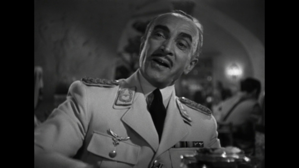 L'acteur Conrad Veidt dans le film américain Casablanca (1942) de Michael Curtiz