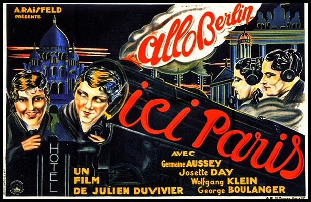 Affiche du film Allô Berlin ? Ici Paris ! (1932) de Julien Duvivier Affiche du film Allô Berlin ? Ici Paris ! (1932) de Julien Duvivier