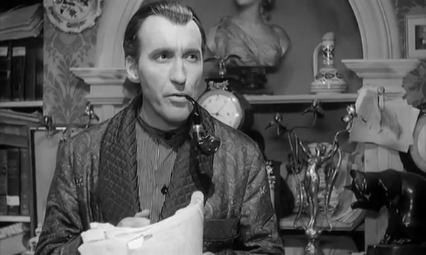 Sherlock Holmes und das Halsband des Todes (Sherlock Holmes et le collier de la mort, 1962) de Frank Winterstein et Terence Fisher : Holmes dérobe le collier de Cléopâtre Sherlock Holmes und das Halsband des Todes (Sherlock Holmes et le collier de la mort, 1962) de Frank Winterstein et Terence Fisher : Holmes dérobe le collier de Cléopâtre