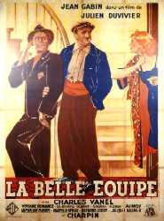 Affiche du film La belle équipe (1936) de Julien Duvivier Affiche du film La belle équipe (1936) de Julien Duvivier