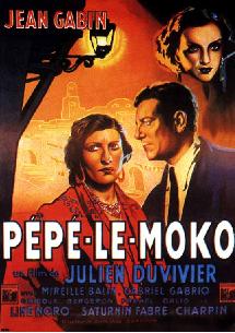 Affiche de Pépé le moko (1937) de Duvivier Affiche de Pépé le moko (1937) de Duvivier