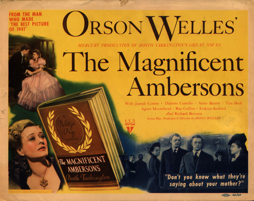 Affiche du film La splendeur des Amberson Affiche du film La splendeur des Amberson