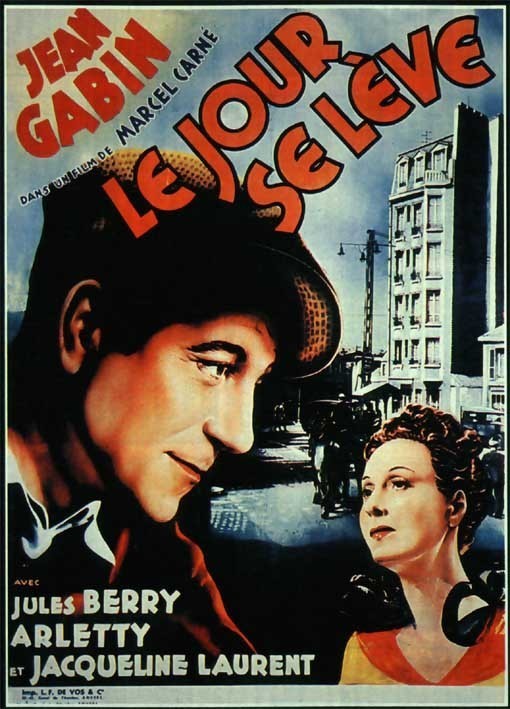 Le jour se lève : à gauche, Jean Gabin