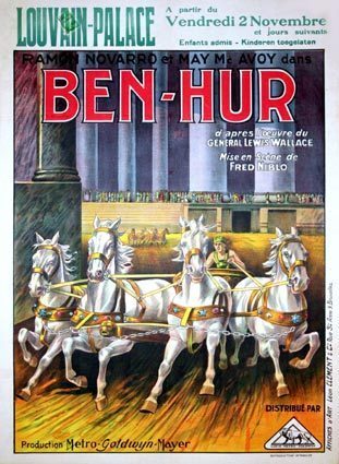 Affiche du film Ben-Hur de Fred Niblo Affiche du film Ben-Hur de Fred Niblo