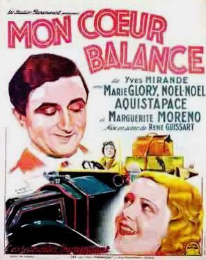 Affiche du film Mon coeur balance, de René Guissart Affiche du film Mon coeur balance, de René Guissart