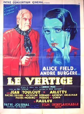 Affiche du film Le vertige, de René Guissart Affiche du film Le vertige, de René Guissart