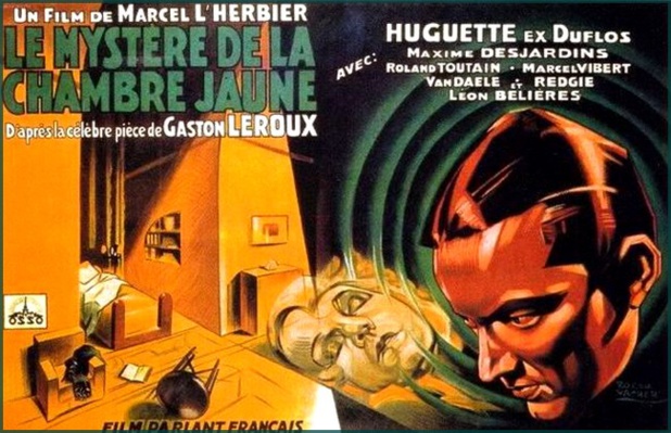 Affiche du film Le mystère de la chambre jaune (1930) de Marcel L'Herbier