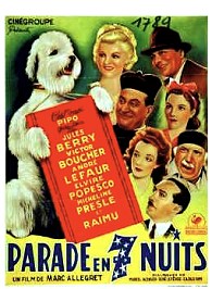 Affiche du film Parade en sept nuits Affiche du film Parade en sept nuits