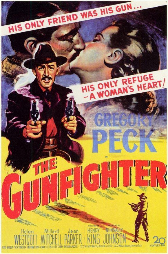 Affiche du film The gunfighter (La cible humaine) de Henry King Affiche du film The gunfighter (La cible humaine) de Henry King