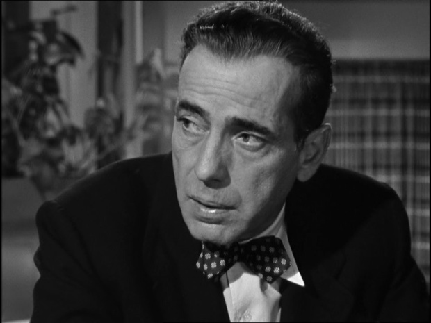 Humphrey Bogart dans le film américain In a lonely place (Le violent) de Nicholas Ray