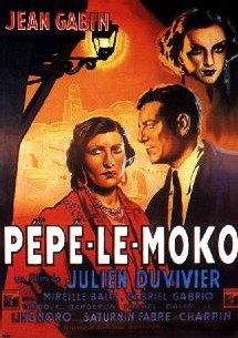 Affiche du film Pépé le moko (1937) de Julien Duvivier