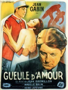 Affiche du film Gueule d'amour (1937) de Jean Grémillon Affiche du film Gueule d'amour (1937) de Jean Grémillon