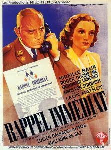 Affiche du film Rappel immédiat Affiche du film Rappel immédiat