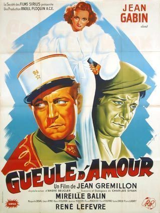 Affiche du film Gueule d'amour (1937) Affiche du film Gueule d'amour (1937)