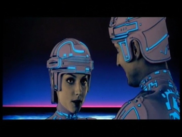 Cindy Morgan dans le film Tron