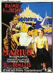 Affiche du film Marius, d'après Marcel Pagnol