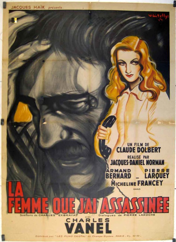 Affiche du film La femme que j'ai assassinée Affiche du film La femme que j'ai assassinée