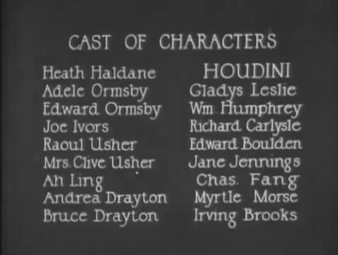 Haldane of the secret service (1923) de Harry Houdini : Haldane en danger de mort Haldane of the secret service (1923) de Harry Houdini : Haldane en danger de mort