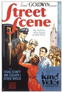 Affiche du film Street scene, de King Vidor