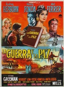 Une affiche espagnole de Guerre et paix Une affiche espagnole de Guerre et paix