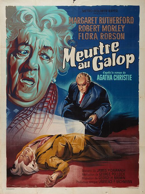 Affiche du film Murder at the Gallop (Meurtre au galop, 1963) de George Pollock Affiche du film Murder at the Gallop (Meurtre au galop, 1963) de George Pollock