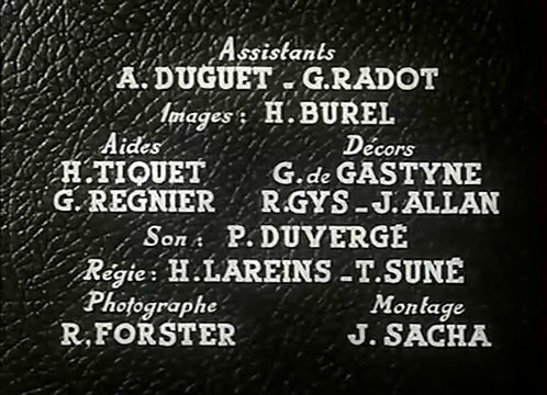 Générique du film L'homme du Niger (1940) de Jacques de Baroncelli Générique du film L'homme du Niger (1940) de Jacques de Baroncelli