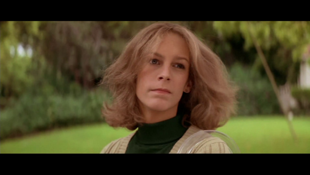 Jamie Lee Curtis dans le film Halloween (La nuit des masques, 1978) de John Carpenter Jamie Lee Curtis dans le film Halloween (La nuit des masques, 1978) de John Carpenter