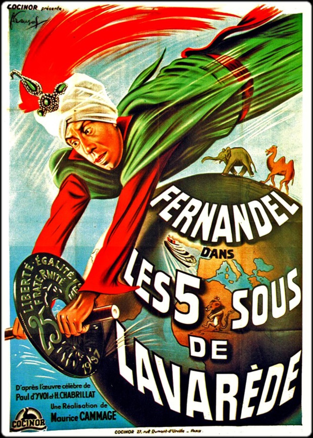 Affiche du film Les cinq sous de Lavarède (1939) de Maurice Cammage