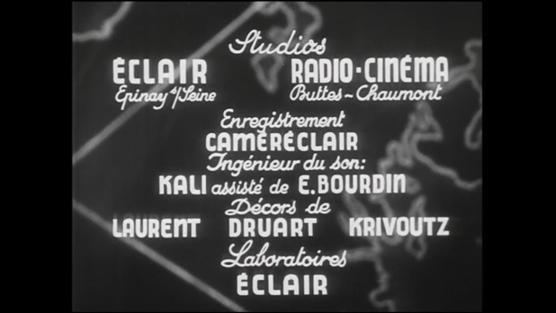 Générique du film Les cinq sous de Lavarède (1939) de Maurice Cammage