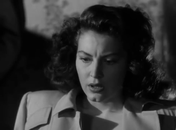 Ava Gardner dans le film policier The killers (Les tueurs, 1946) de Robert Siodmak