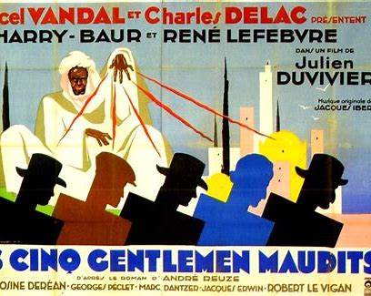 Affiche du film Les cinq gentlemen maudits (1931) de Julien Duvivier Affiche du film Les cinq gentlemen maudits (1931) de Julien Duvivier