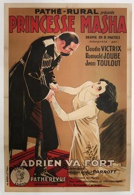 Affiche du film muet Princesse Masha (1927) de René Leprince Affiche du film muet Princesse Masha (1927) de René Leprince