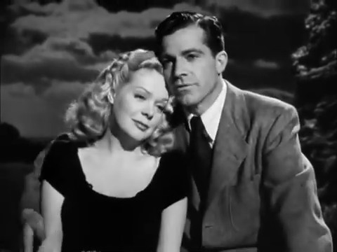 Alice Faye et Dana Andrews dans le film noir Fallen angel (Crime passionnel, 1945) d'Otto Preminger Alice Faye et Dana Andrews dans le film noir Fallen angel (Crime passionnel, 1945) d'Otto Preminger