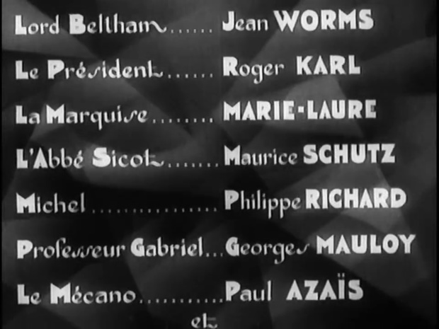 Générique du film Fantômas (1932) de Paul Féjos Générique du film Fantômas (1932) de Paul Féjos