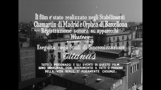 Générique du film Malinconico autunno (1958) de Raffaello Matarazzo Générique du film Malinconico autunno (1958) de Raffaello Matarazzo