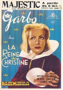 Affiche du film La reine Christine, dans lequel joue Greta Garbo