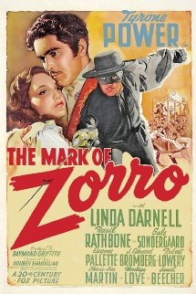 Une Affiche américaine du film Le signe de Zorro