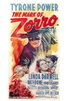 Affiche américaine du film Le signe de Zorro