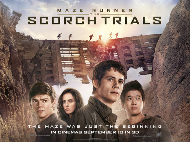 Affiche du film Maze Runner : The Scorch Trials (Le Labyrinthe : La Terre brûlée, 2015) de Wes Ball Affiche du film Maze Runner : The Scorch Trials (Le Labyrinthe : La Terre brûlée, 2015) de Wes Ball