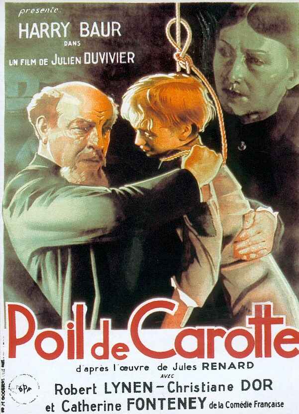 Affiche du film Poil de carotte (1932) de Julien Duvivier Affiche du film Poil de carotte (1932) de Julien Duvivier
