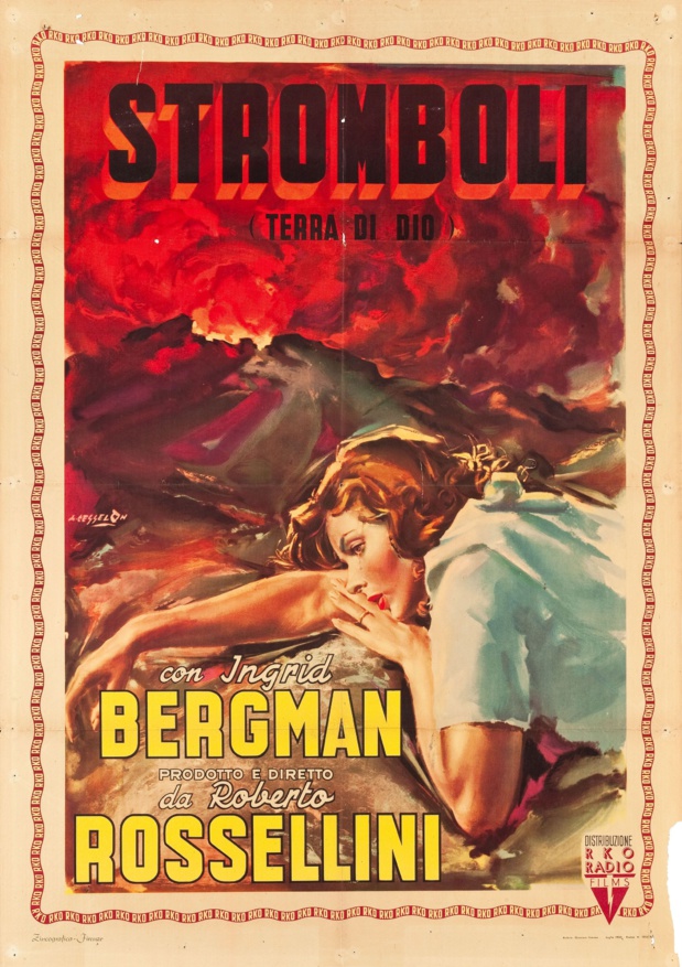 Affiche du film Stromboli, terra di Dio (Stromboli, 1950) de Roberto Rossellini